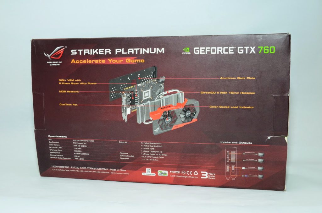 Unboxing & Review: ASUS ROG Striker GTX 760 Platinum 10