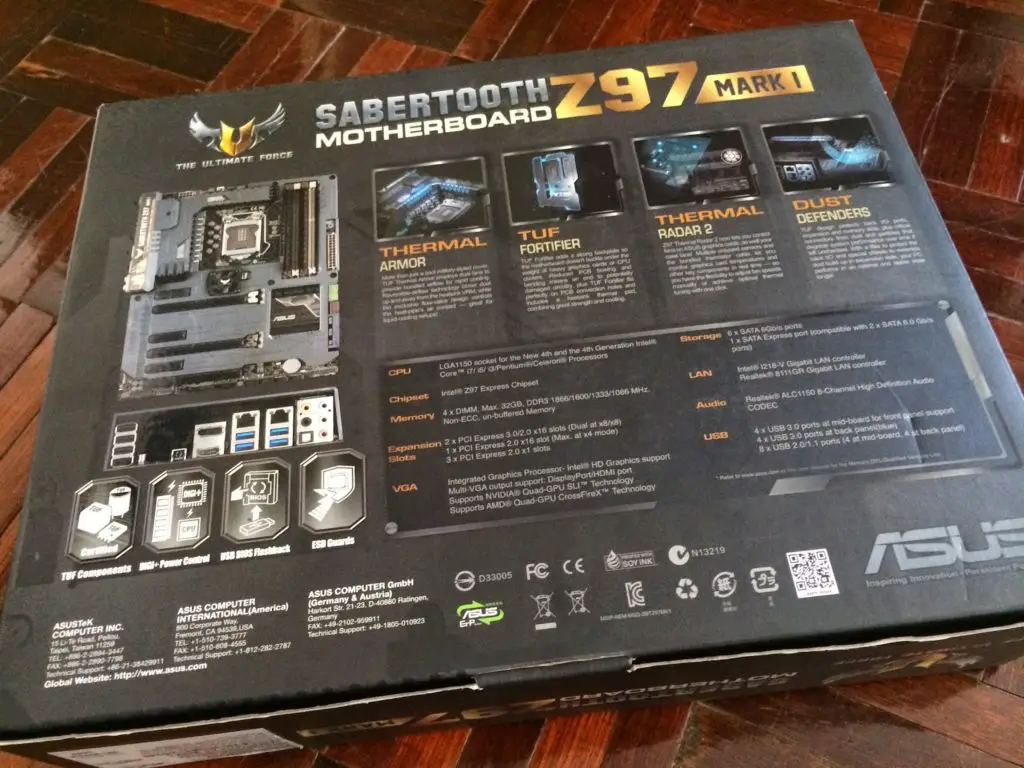 Unboxing & Review: ASUS Sabertooth Z97 Mark 1 4