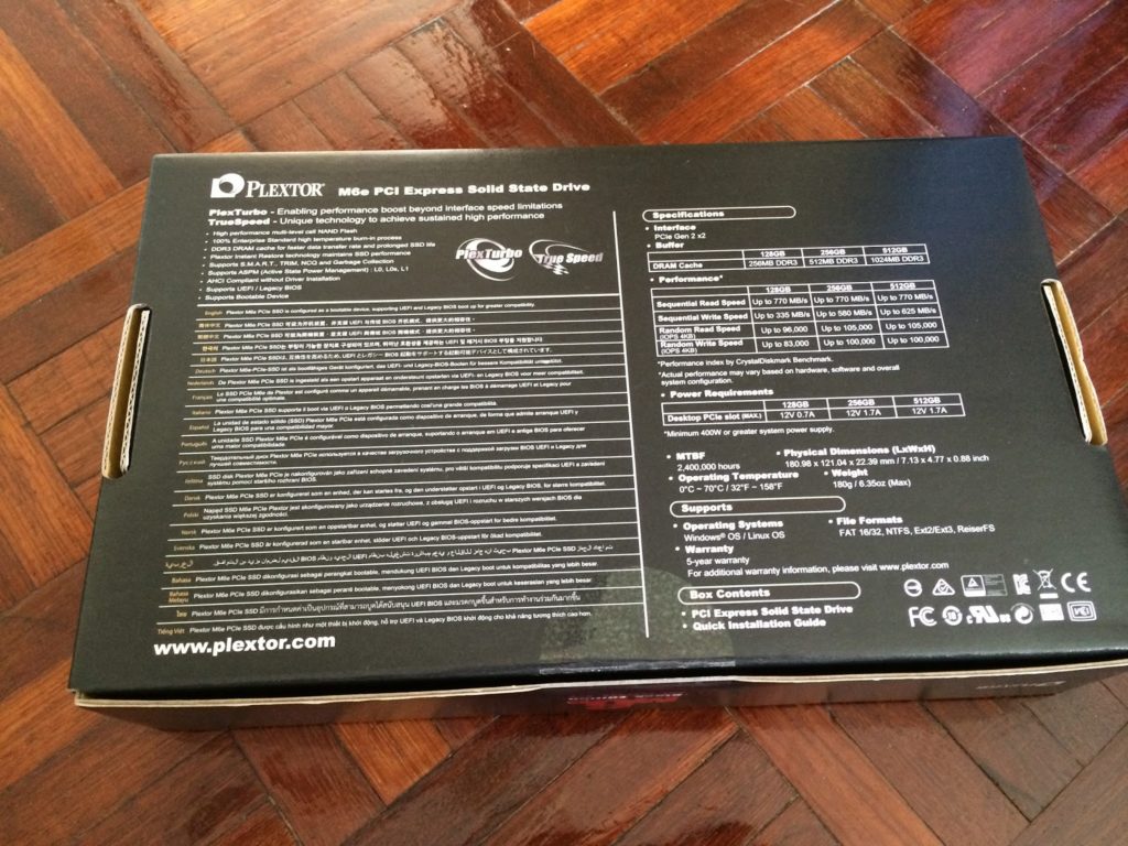 Unboxing & Review: Plextor M6e Black Edition PCIe SSD 8