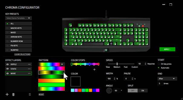 RAZER SYNAPSE ADDS NEW FUNCTIONS TO THE BLACKWIDOW CHROMA KEYBOARD 2