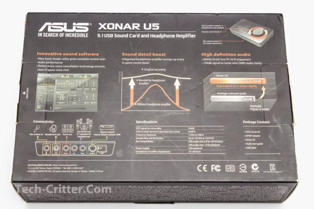 Unboxing and Review: Asus Xonar U5 5.1 USB Sound Card and Headphone Amplifier 6