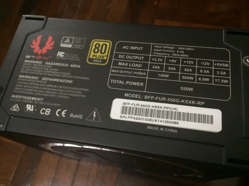 Unboxing & Preview: Bitfenix Fury 550G Gold Modular Power Supply 18