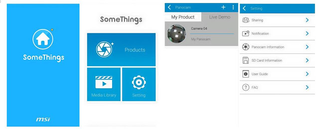 MSI Somethings PANOCAM- WiFi Fisheye Camera 10