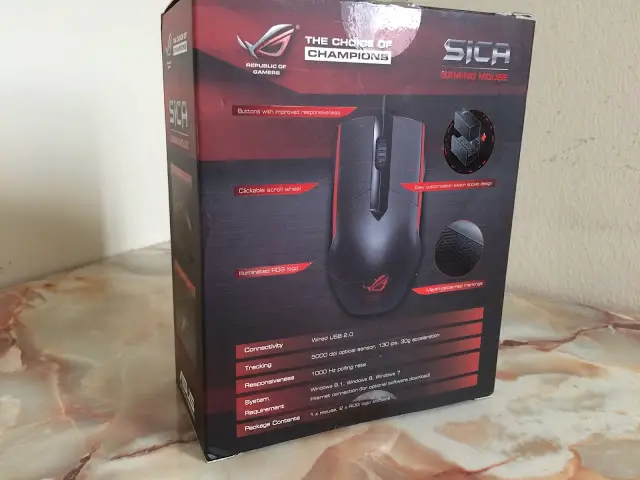 ASUS Republic of Gamers Sica Gaming Mouse Review 48