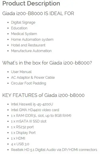 Unboxing & Review: Giada i200-b8000 Ultra Small Form Factor Barebone System 4