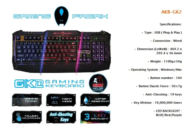 Unboxing & Review: AVF Gaming Freak AKB-GK2 Gaming Keyboard 4