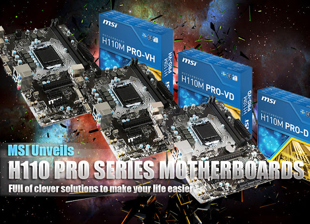 MSI reveals H110 PRO Series Motherboards 2