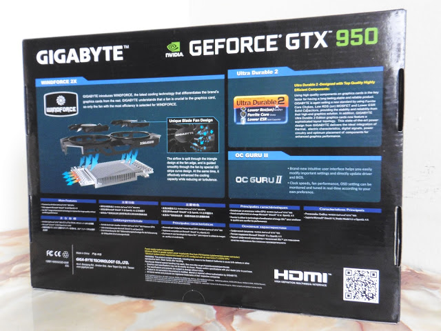 Unboxing & Review: Gigabyte GTX 950 WindForce OC 2GB 8