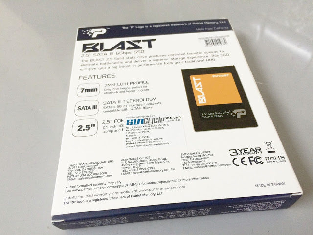 Unboxing & Review: Patriot Blast SSD 120GB 4