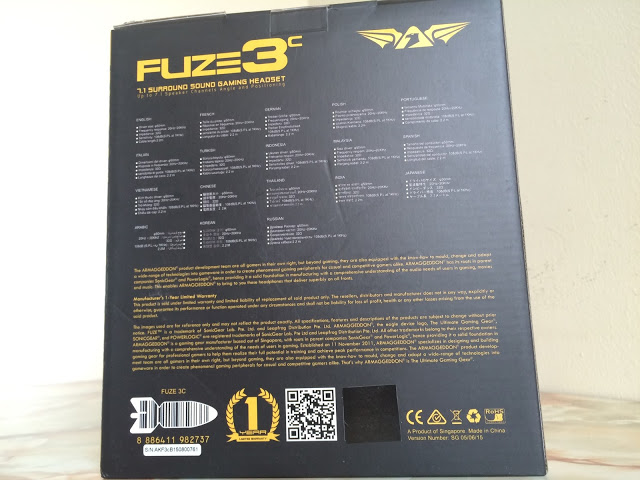 Unboxing & Review: Armaggeddon Fuze 3C 7.1 Surround Sound Gaming Headset 8