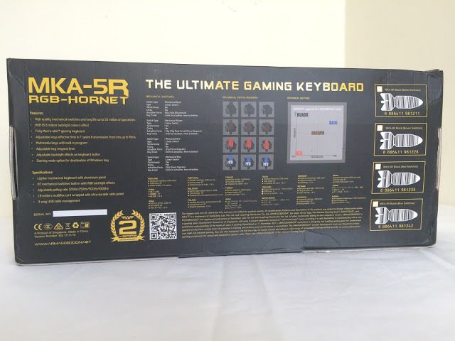 Unboxing & Review: Armaggeddon MKA-5R RGB-HORNET Gaming Mechanical Keyboard 6