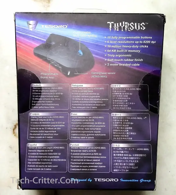 Unboxing & Review: Tesoro Thyrsus Laser Gaming Mouse 8