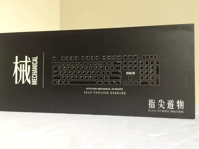 Unboxing & Review: 1st Player Black Sir Gaming Mechanical Keyboard 2