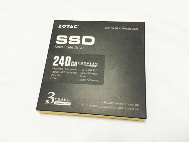 Unboxing & Review: ZOTAC 240GB Premium Edition SSD 4