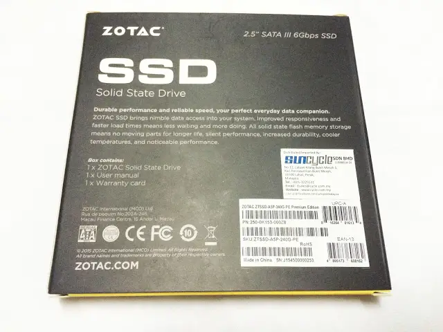 Unboxing & Review: ZOTAC 240GB Premium Edition SSD 6