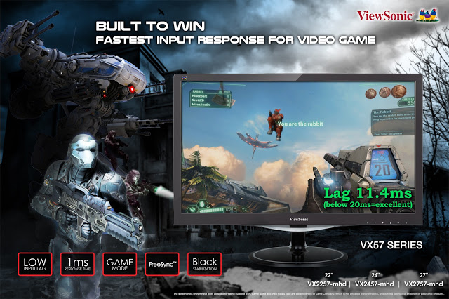 ViewSonic Introduces VX57 Series Gaming Monitors with Fast Input Response and Ultra-Fast Response Times 2
