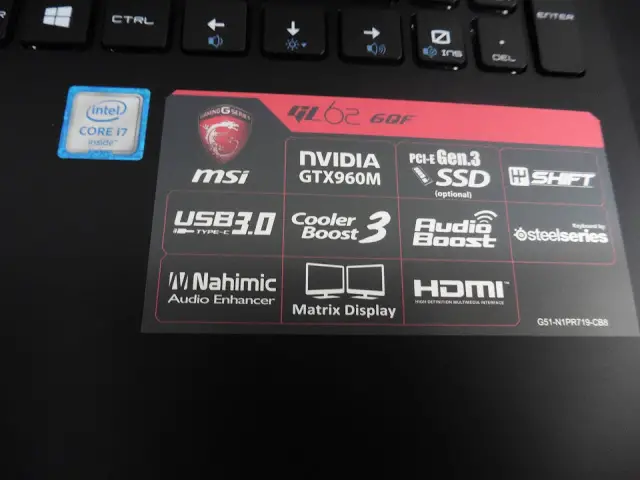 MSI Gaming GL62-6QF Gaming Notebook Review 32