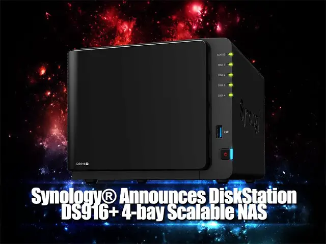 Synology® Announces DiskStation DS916+ 4-bay Scalable NAS Designed For Professionals and Growing Businesses 2