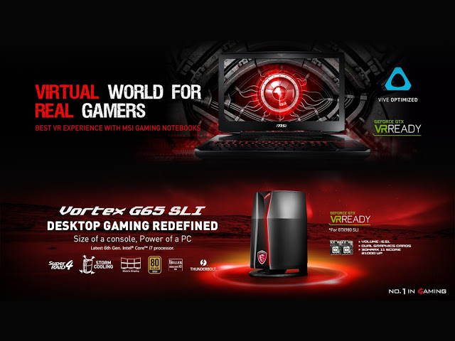 MSI Leads the Competition With Its 1st VR Ready Gaming Notebook 2