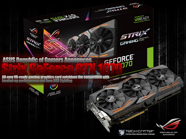 ASUS Republic of Gamers Announces Strix GeForce GTX 1070 2