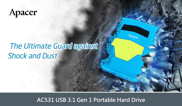 Apacer Introduces AC531 Portable Hard Drive - Dust and Shock Proof Hard Drive 18