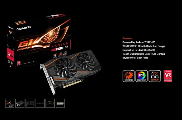 GIGABYTE Launches RX 480 G1 GAMING Graphics Cards 2