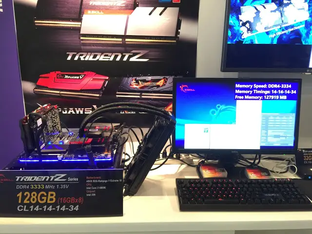 G.SKILL Showcase DDR4-3333MHz CL14 128GB and DDR4-3333MHz CL13 64GB Memory at IDF 2016 24
