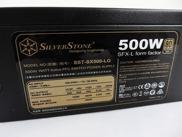 Unboxing & Preview: SilverStone SFX Series SX500-LG Power Supply 7