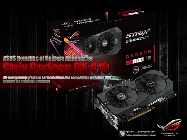 ASUS Republic of Gamers Announces The Strix Radeon RX 470 2