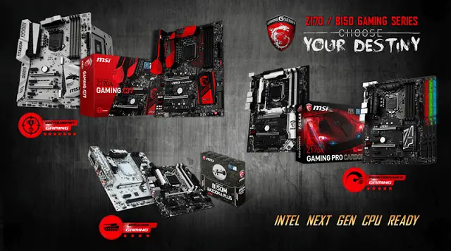 MSI Announces Intel 7th Generation LG1 1151 Socket CPU Support On All Existing MSI 100 Series Chipset Motherboards 2