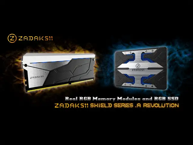 ZADAK511 Announces Its SHIELD Series RGB DDR4 Memory Kit and RGB SSD 5