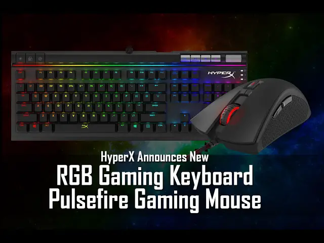 CES 2017: HyperX Announces New RGB Gaming Keyboard and Pulsefire Gaming Mouse 2