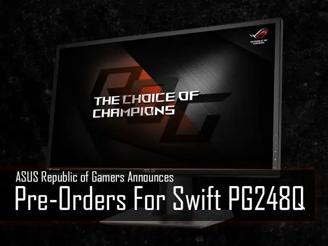 ASUS Republic of Gamers Announces Pre-Orders For Swift PG248Q, Starts From RM 2,619 1