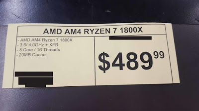 AMD Ryzen CPUs Coming On March 2nd - Ryzen 7 1700X 8-Cores Spotted at $389 in Fry's Electronics 6