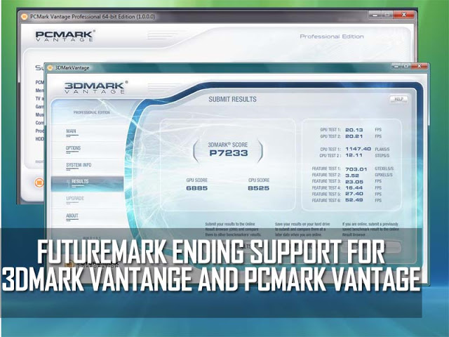 Futuremark Ending Its Support For 3DMark Vantage and PCMark Vantage Starting From April 11 2