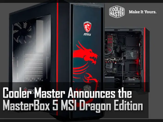 【未使用保管品】MasterBox 5 MSI Edition Cooler master MSI Masterbox 5 Dragon Edition Mid Tower