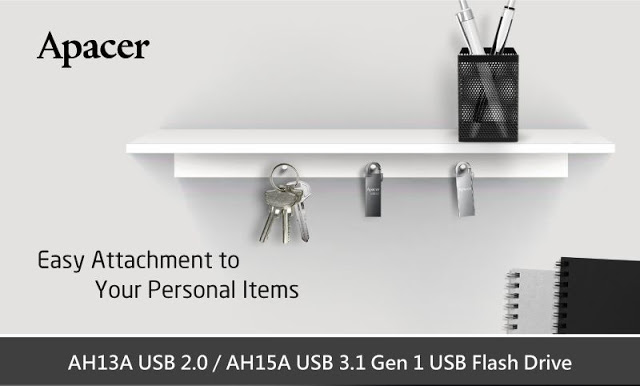 Apacer Introduces AH13A and AH15A 'Snap Hook' USB Flash Drives With Patented Metal Hook Design 8