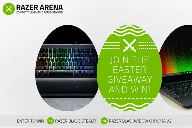 Celebrate Easter with Razer Arena and Stand A Chance To Win a Razer Blade Stealth and a Razer BlackWidow Chroma V2 2