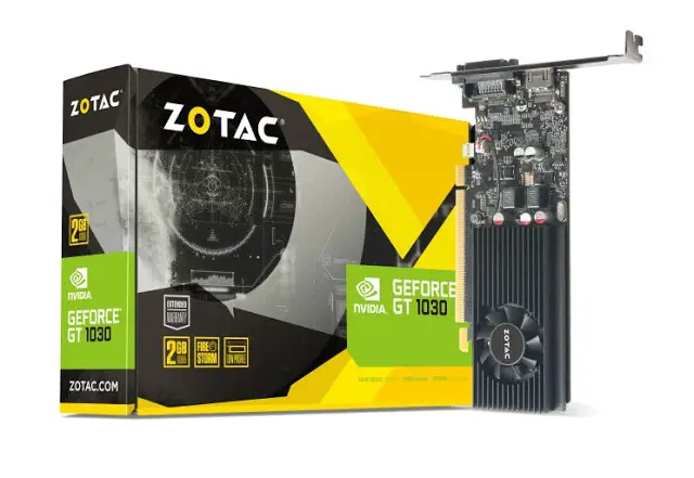 ZOTAC Released Its GeForce GT 1030 2