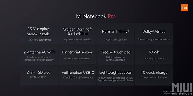 Xiaomi launches the Mi Notebook Pro 10