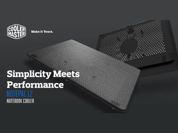 Cooler Master's No-Frills and Lightweight Notepal L2 Notebook Cooler Now Available At RM79 2