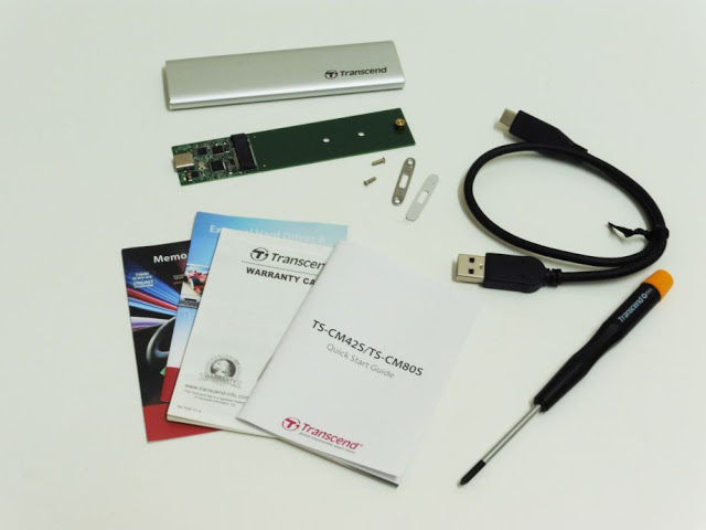 Transcend TS-CM80S M.2 SATA To USB 3.1 SSD Enclosure Kit Review 6