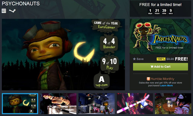 Humble Store Offers Psychonauts For Free - For A Limited Time Only! 2