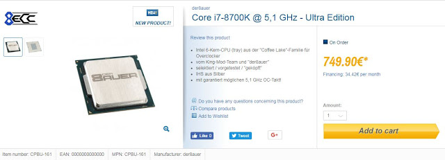 Der8auer Teases Core i7-8700K Ultra Edition, Custom Silver-made IHS With Guaranteed 5.1GHz Overclock 4