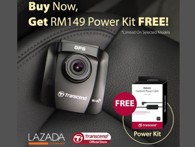 Transcend Bundles Power Kit With Its Selected DrivePro Dashcam For Lazada 1111 Online Revolution Sales 2