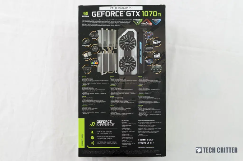 Palit GeForce GTX 1070 Ti Super JetStream