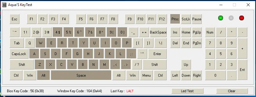 Keyboard NKRO Test