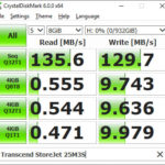 Transcend StoreJet 25M3S CystalDiskMark random fill