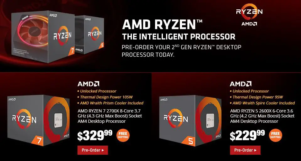 2nd generation amd ryzen 7 2700X ryzen 7 2700 ryzen 5 2600X ryzen 5 2600 x470