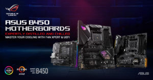 ASUS AMD B450 Chipset Motherboards ROG Strix TUF Gaming Prime Featured